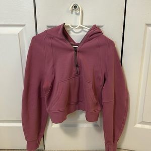 Lululemon oversized mauve pink hooded scuba. Size S/M. Worn once